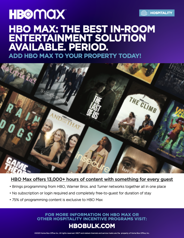 2023 HBO Max Hospitality Sell Sheet
