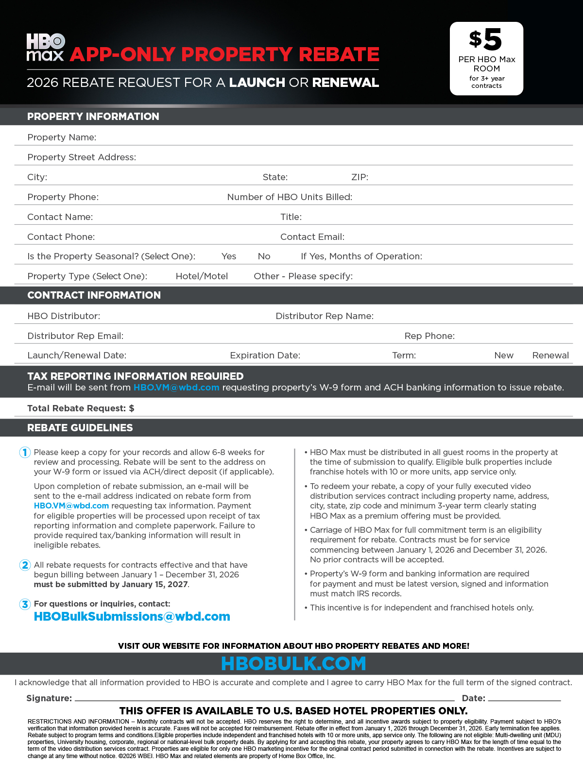 Rebate Form
